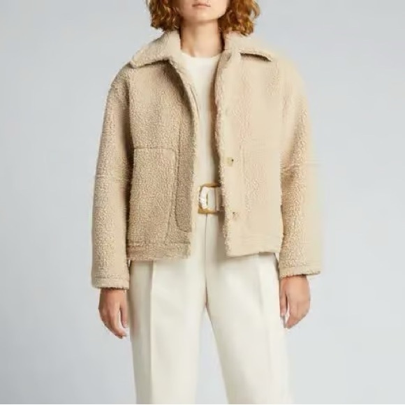 NWOT Vince Sherpa Faux Fur Jacket Size XS (retail $495) - Picture 4 of 16